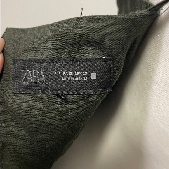 NWOT Zara Dark Olive Dress - Picture 7 of 8